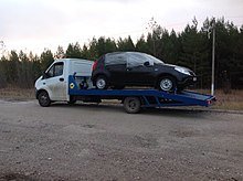 Фото процесса эвакуации авто